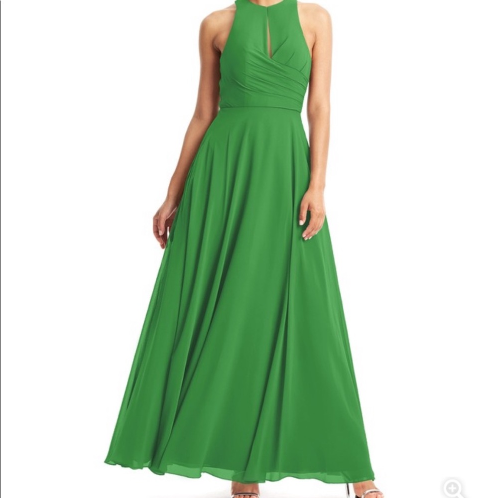 Azazie Garden Green bridesmaid dress